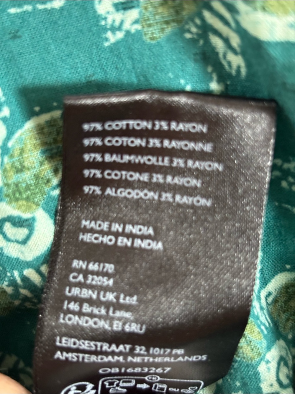 Free People Hazy Maisy Teal Patterned Maxi Dress cotton XS - Picture 11 of 12